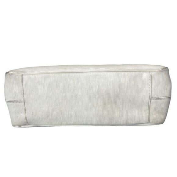 Louis Vuitton Epi Leather Passy PM White Ivory Hand Bag Tote Purse Shoulder Bag - Picture 5 of 15
